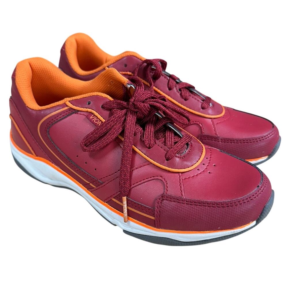 Vionic Zen Leather Orthaheel Tennis Shoes Sneakers Women's Size 6 EUC